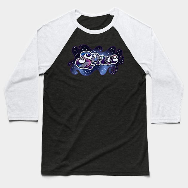 Space art Baseball T-Shirt by Ari